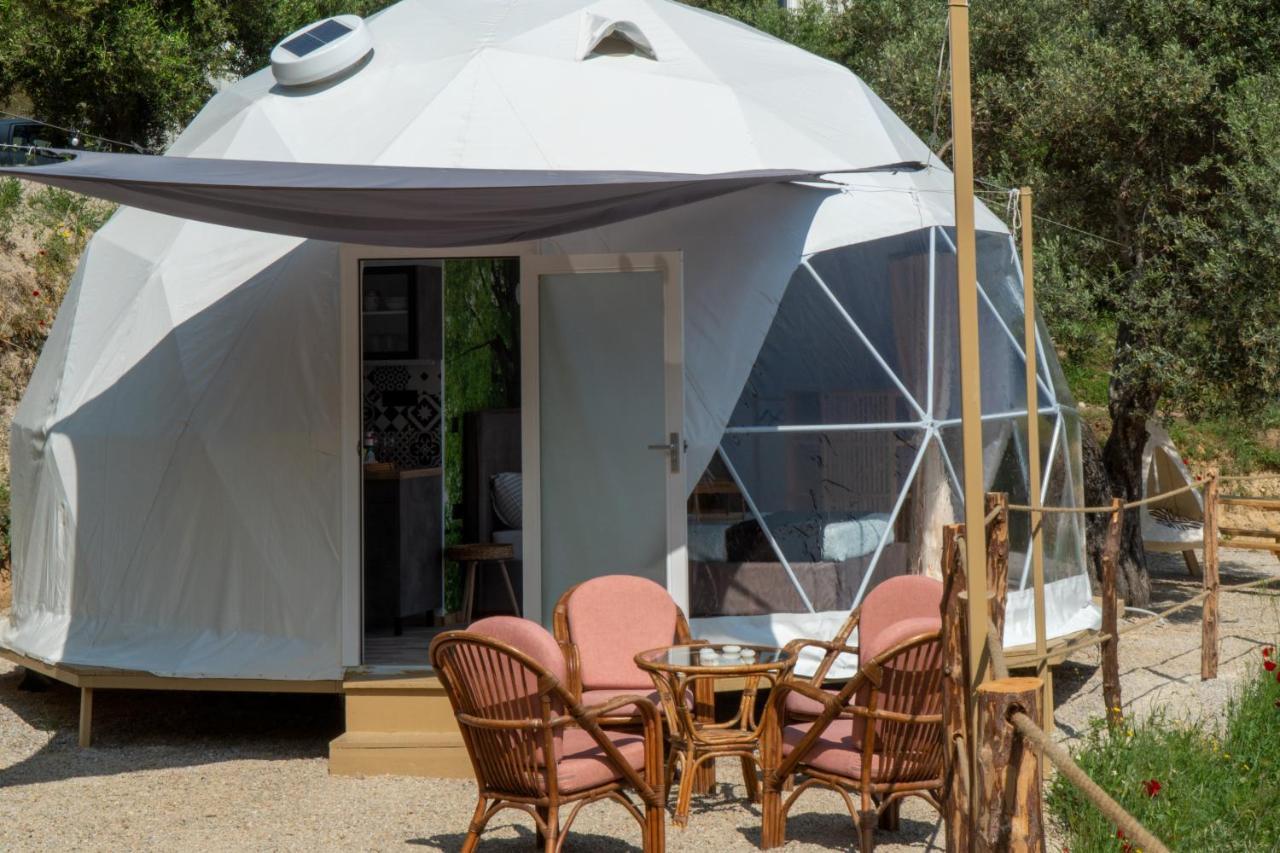 Luxury Dome Tents Ikaria Ap'Esso2 Raches  Exterior foto